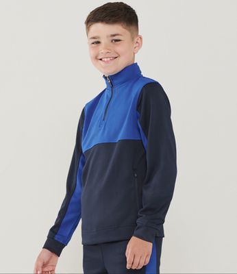 F&amp;H Kids 1/4 Zip Tracksuit Top