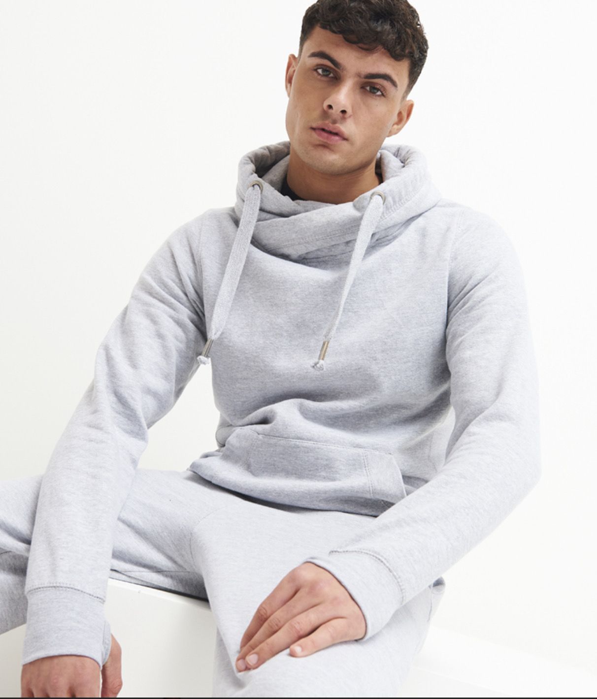 Cross Neck Hoodie Unisex