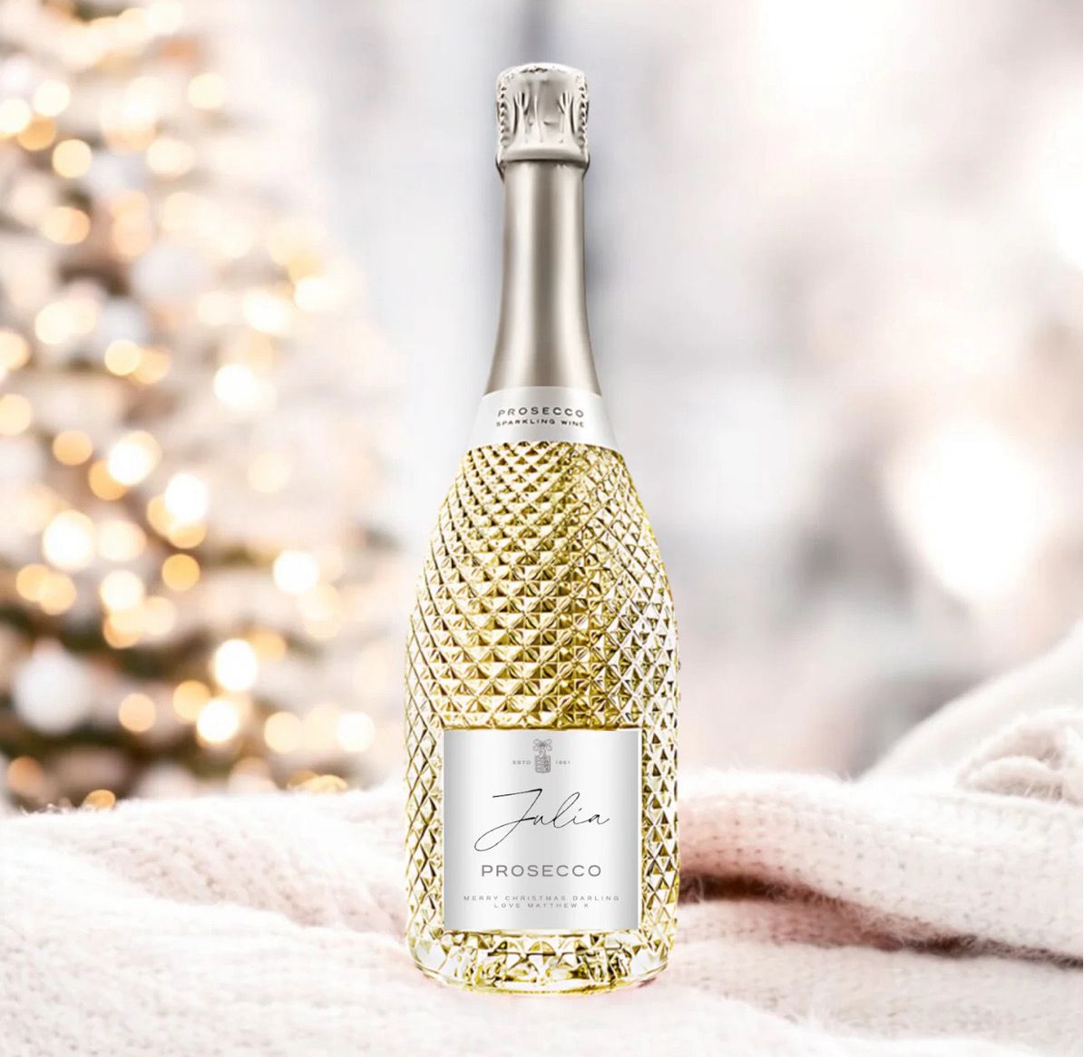 Prosecco Bottle Foil Sticker