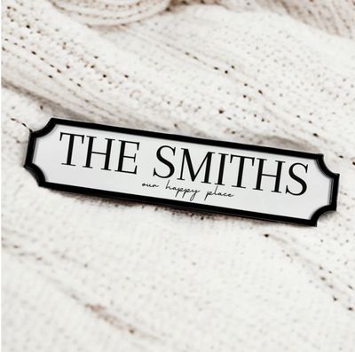 Street Sign Black &amp; White