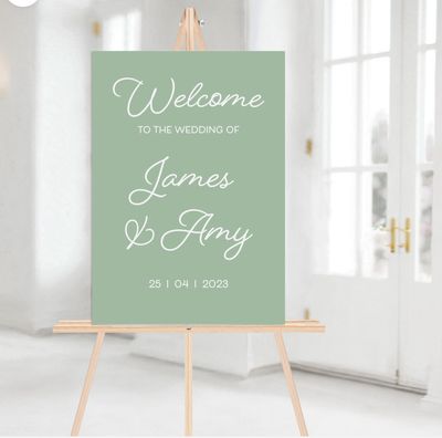 Muted Matt Welcome Sign Various Colours