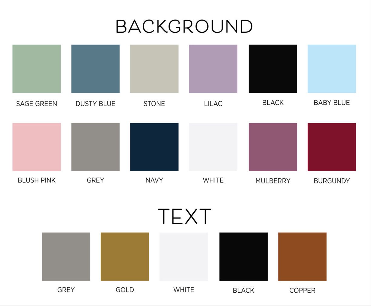 Muted Matt Guest Book Sign Various Colours