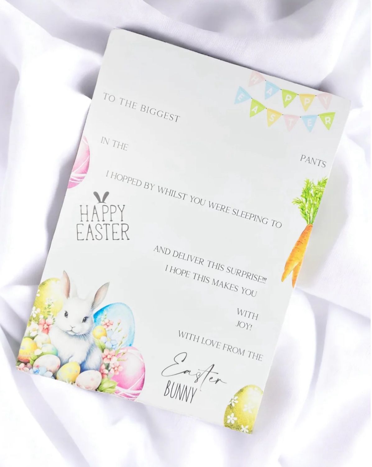 Easter Chocolate Board Personalised With Child’s Name