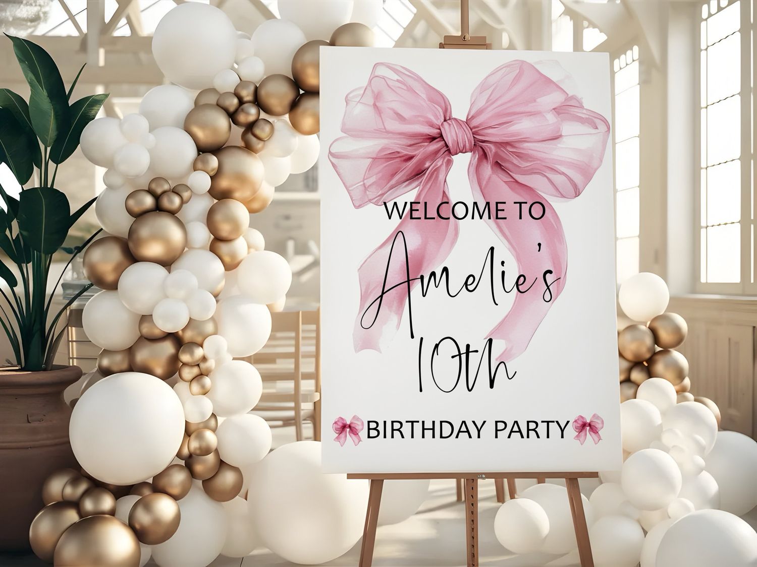 Bow Style Birthday Board
