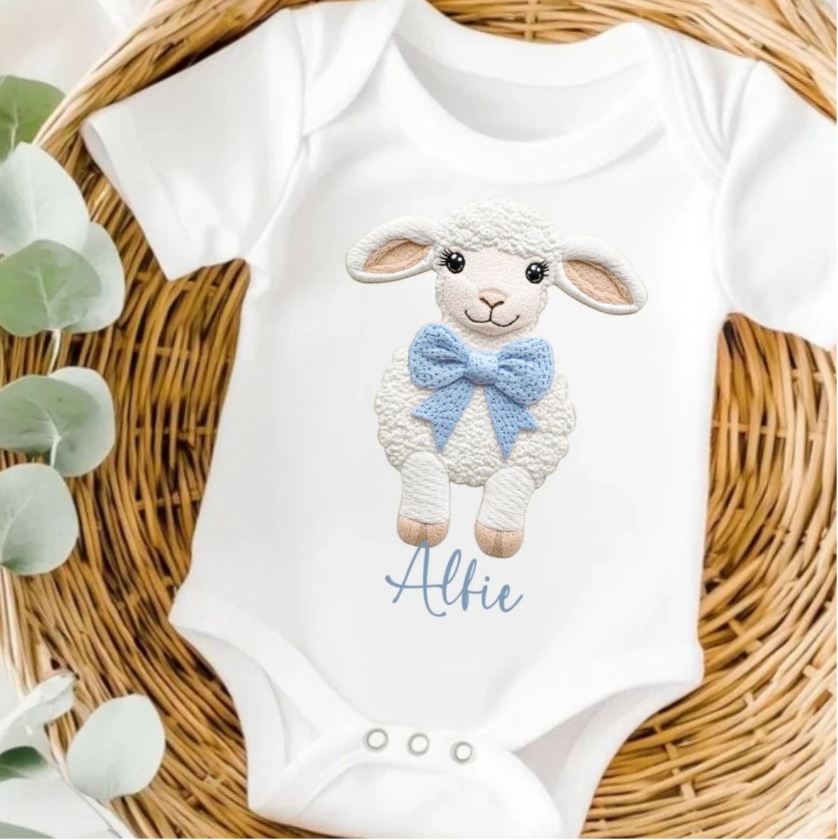 Embroidery Style Lamb Top