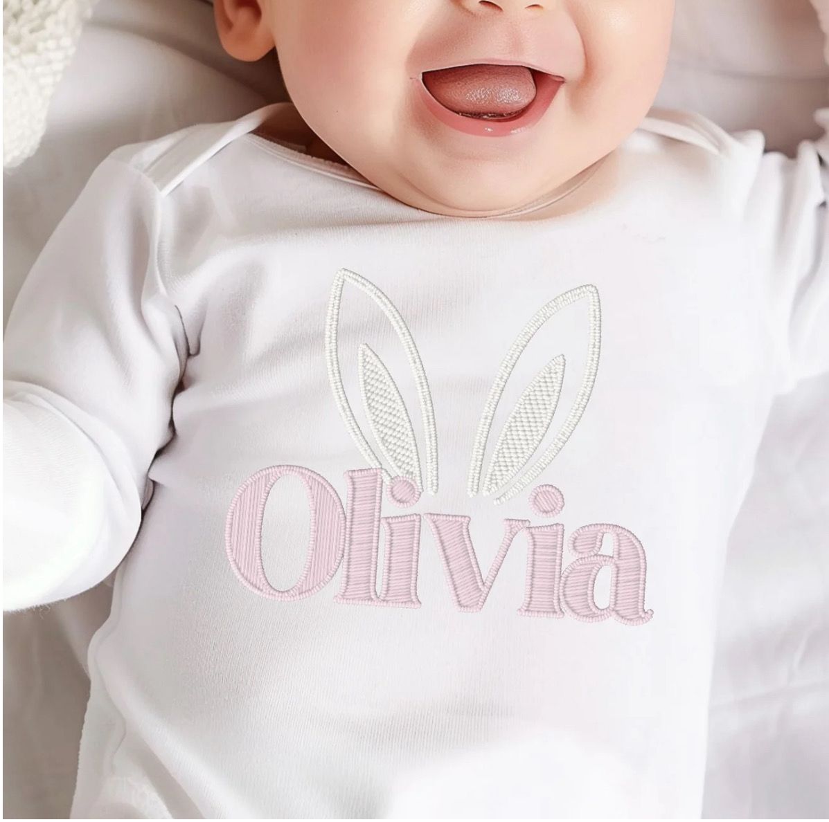 Embroidery Style Bunny Ears Top