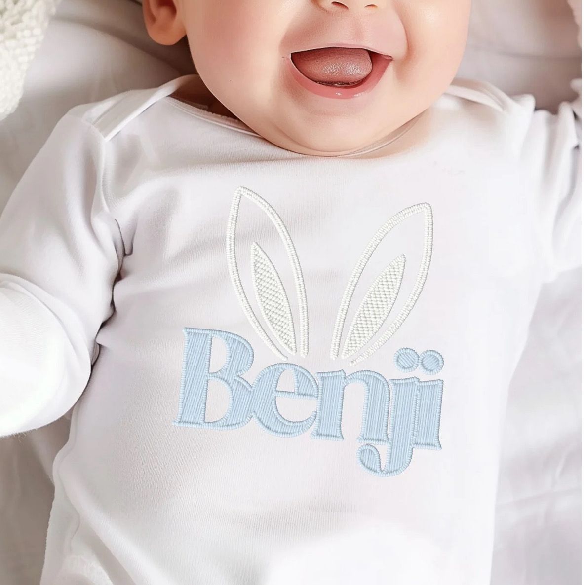 Embroidery Style Bunny Ears Top