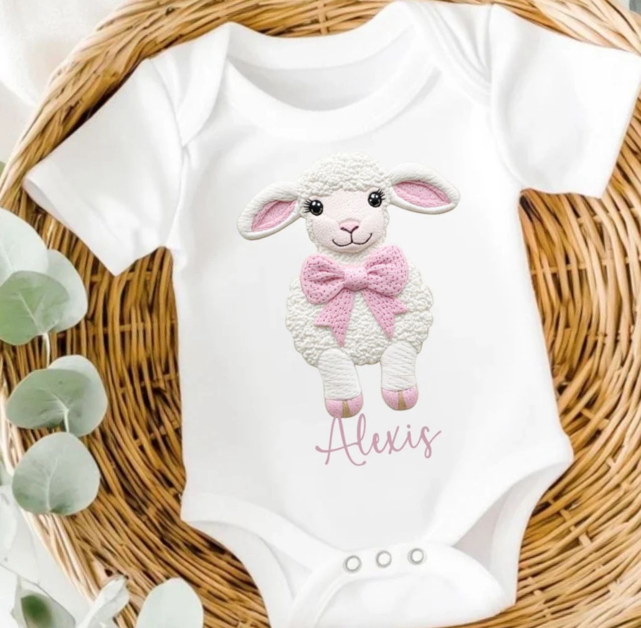 Embroidery Style Lamb Top