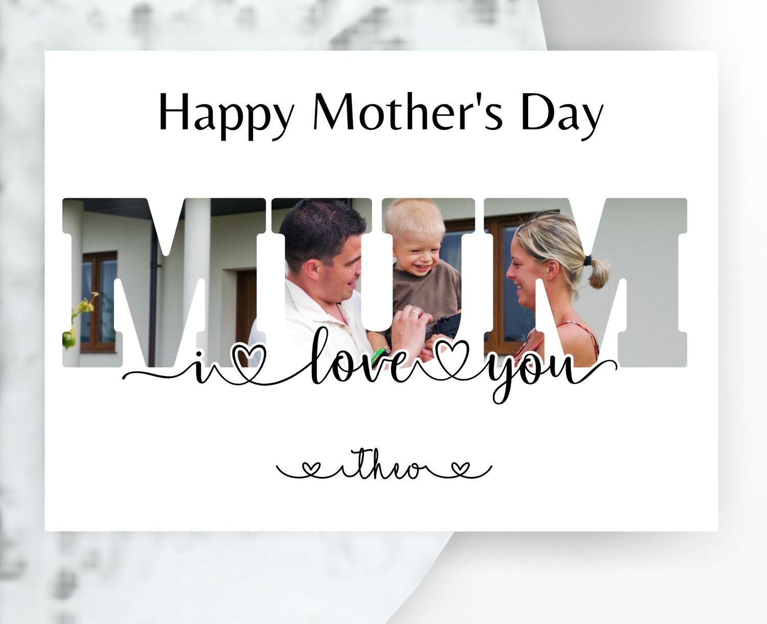 Mothers Day Mum Photo Board