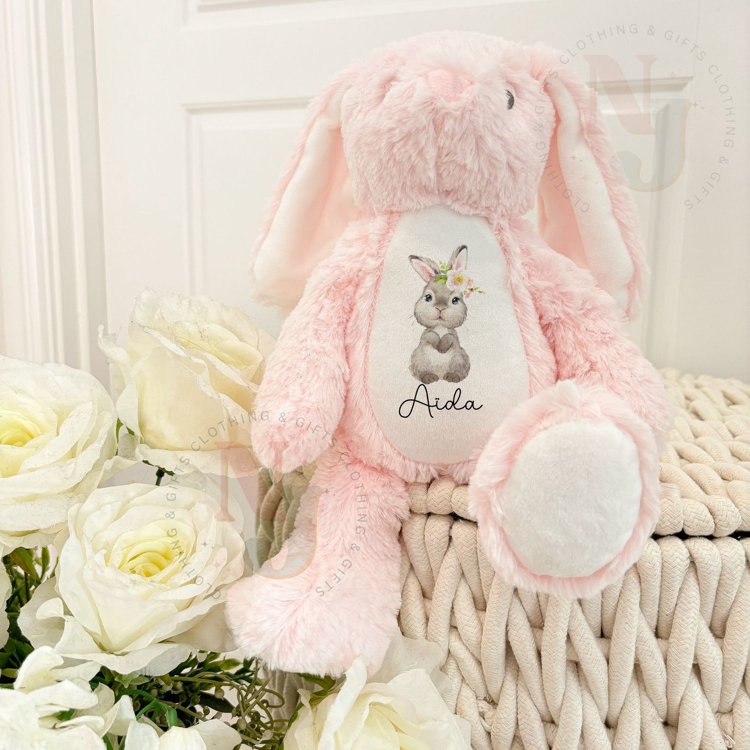 Personalised Soft Cuddly Easter Bunny