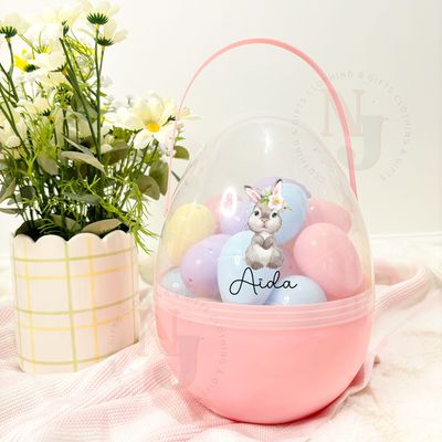 Large Fillable Easter Egg Personalised