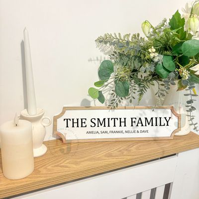 Street Sign Oak Veneer