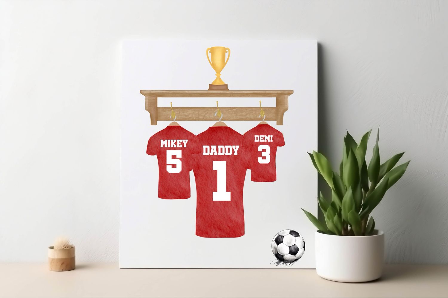 Football Print Personalised Foam Board