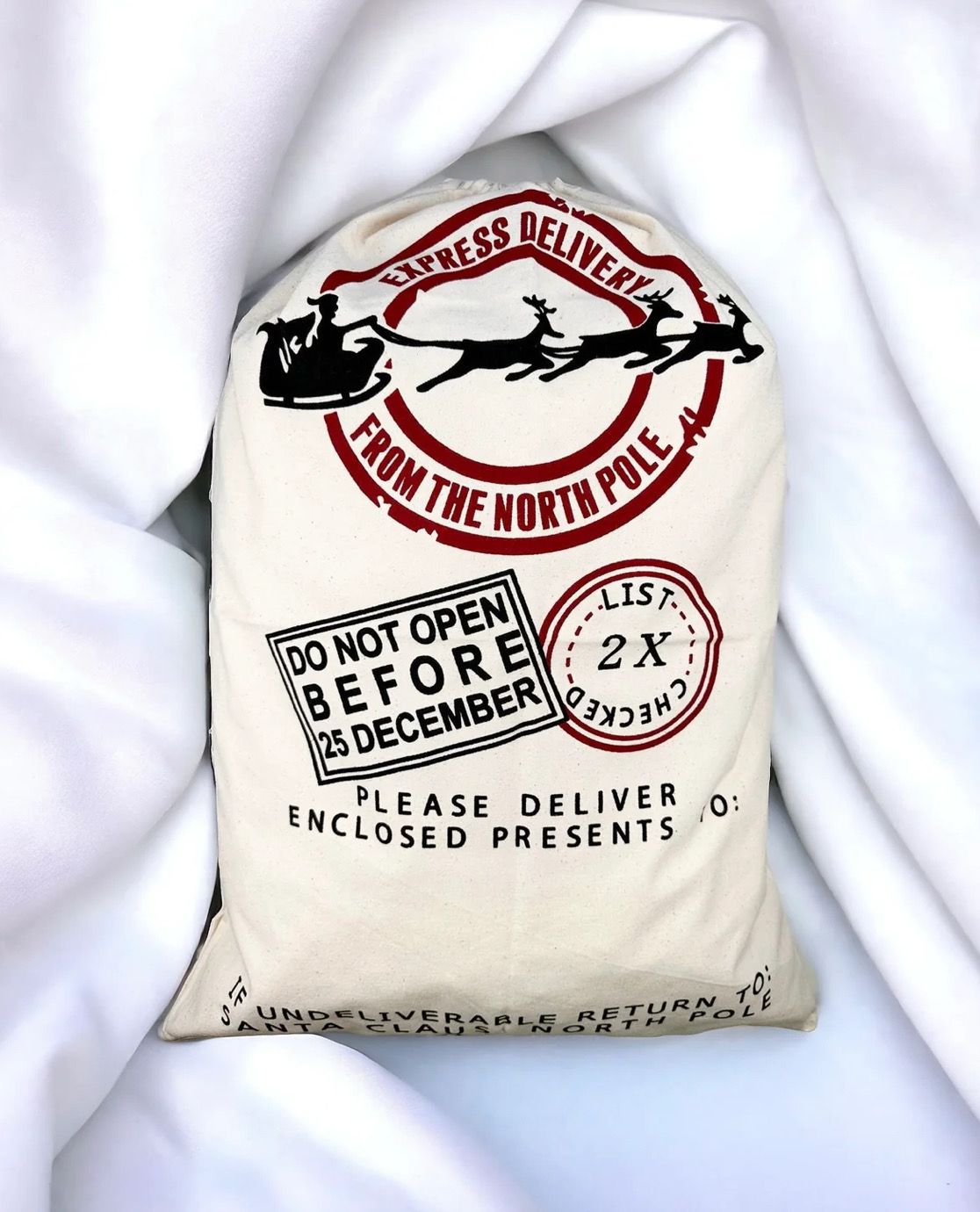 Christmas Sack Sleigh Design