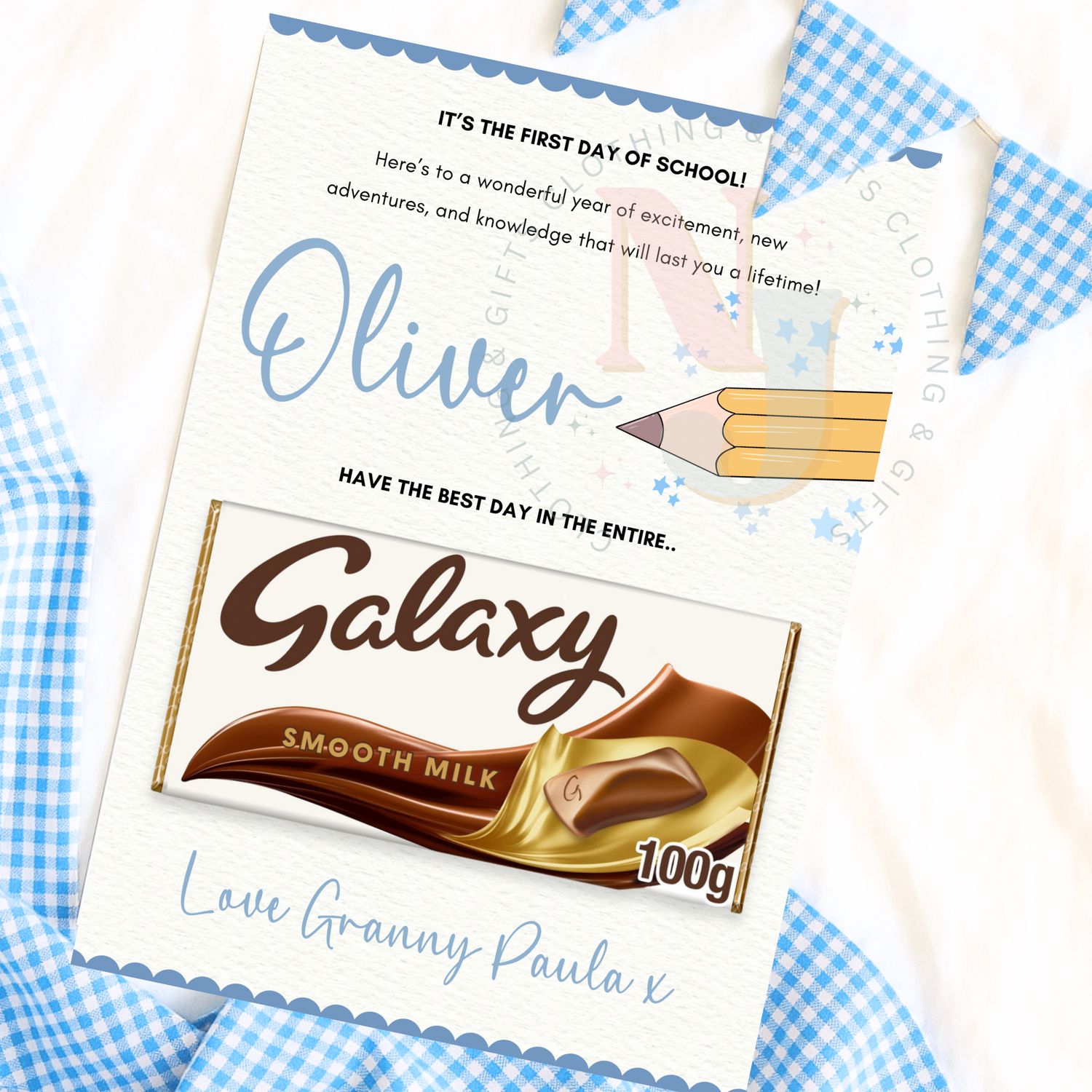First Day Of School Galaxy Card