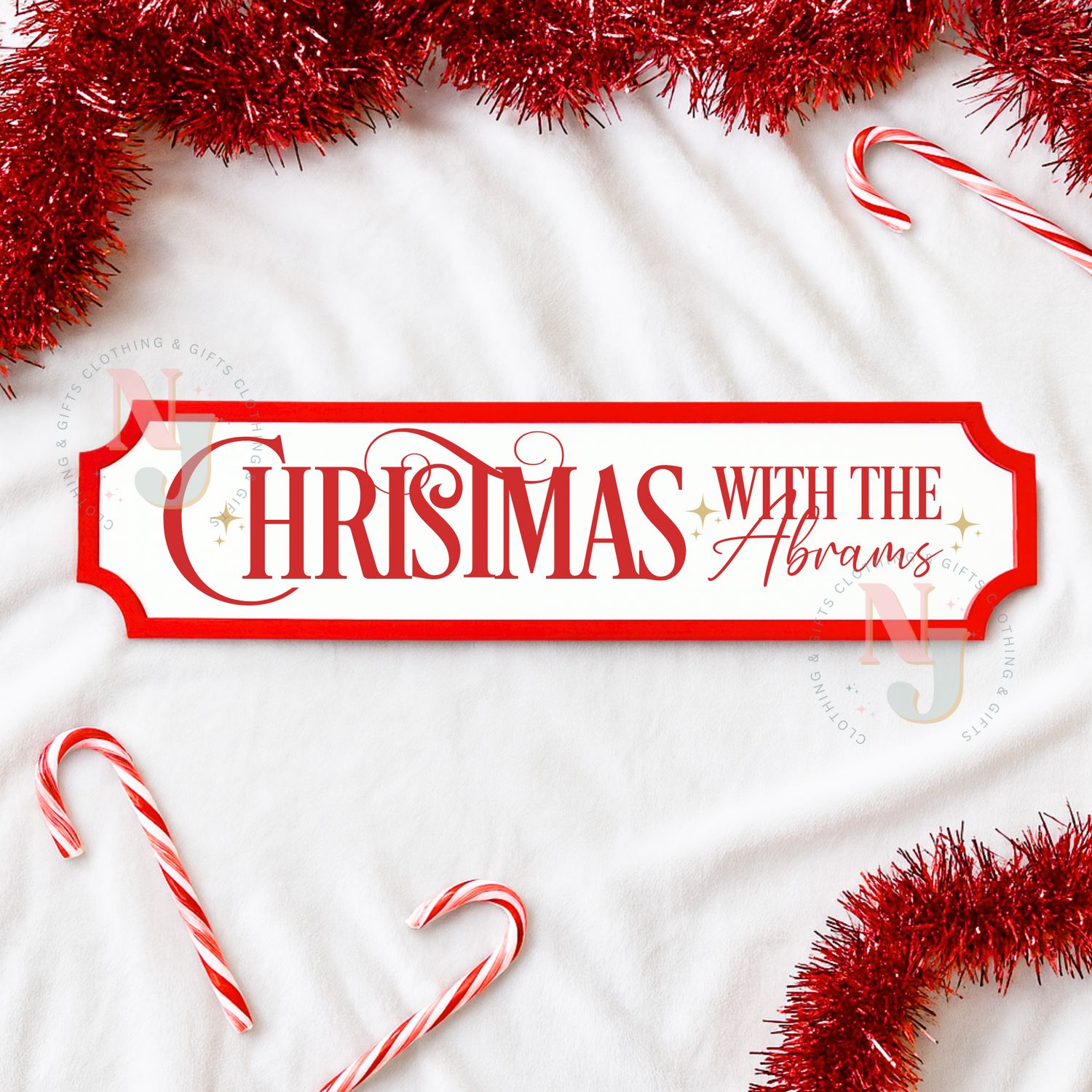 Christmas Street Sign