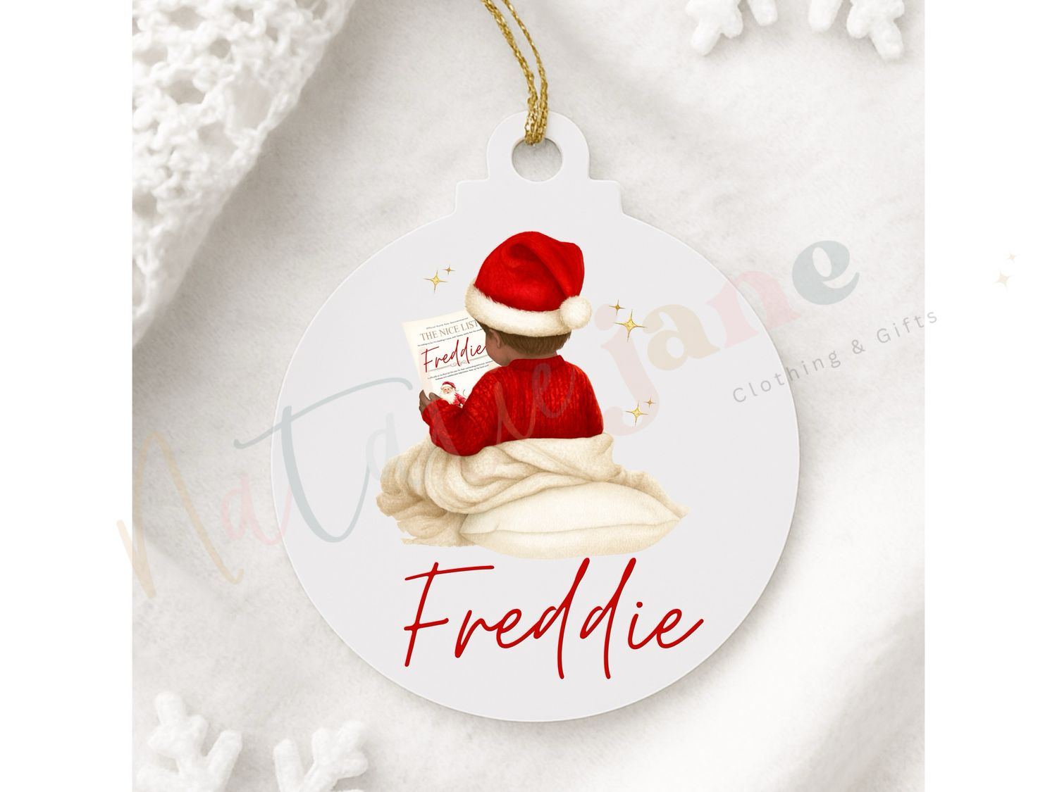 Nice List Personalised Christmas Decoration