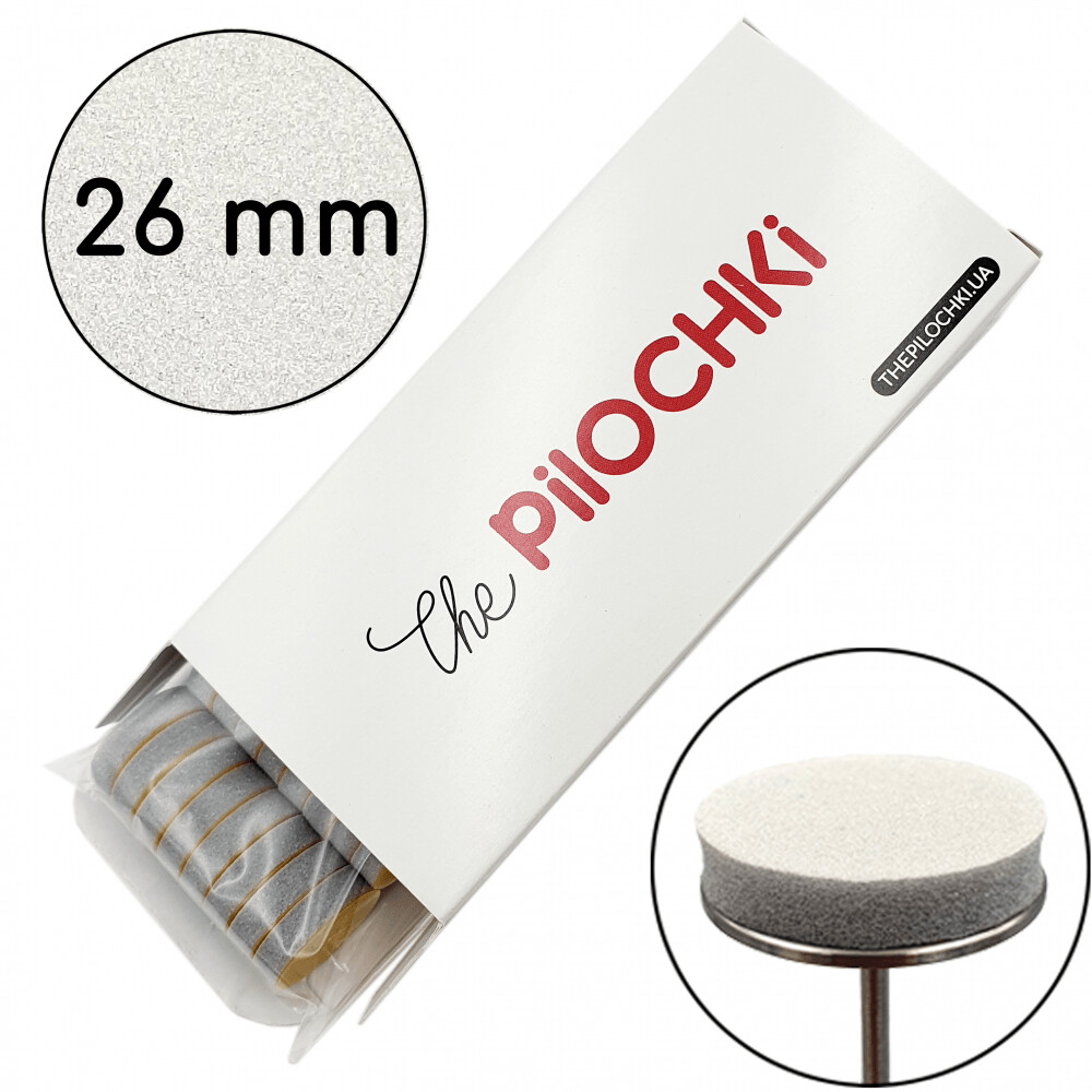 Einwegschleifblock/Buffer für Podo-Discs, 26 mm, 100 grit (50 St.)