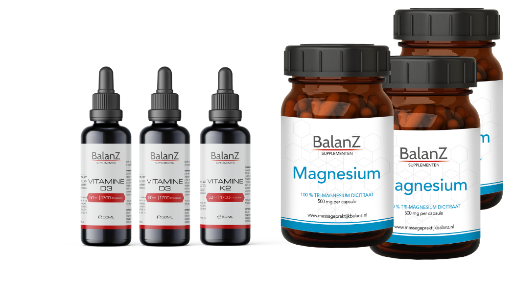 Voordeelpakket BalanZ D3+K2 magnesium