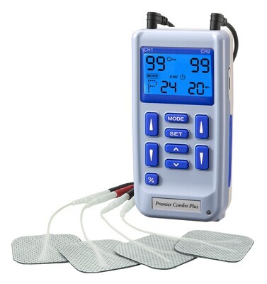 Everyway Premier Combo Plus TENS + EMS with Backlit LCD USB Version