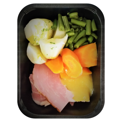 Ham off the Bone with Mustard Cream