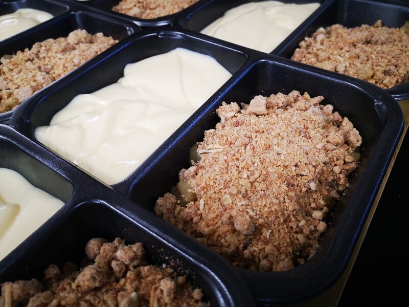 Rhubarb & Apple Crumble