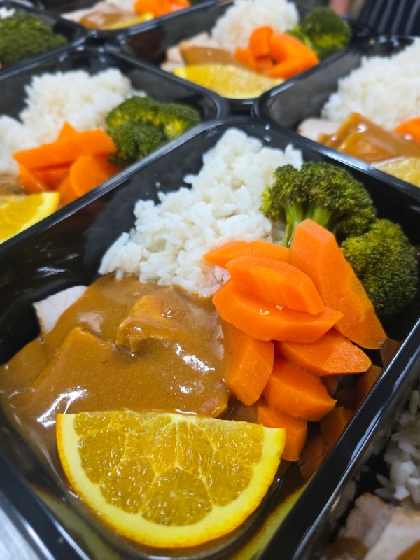 Citrus Pork Belly with Rice