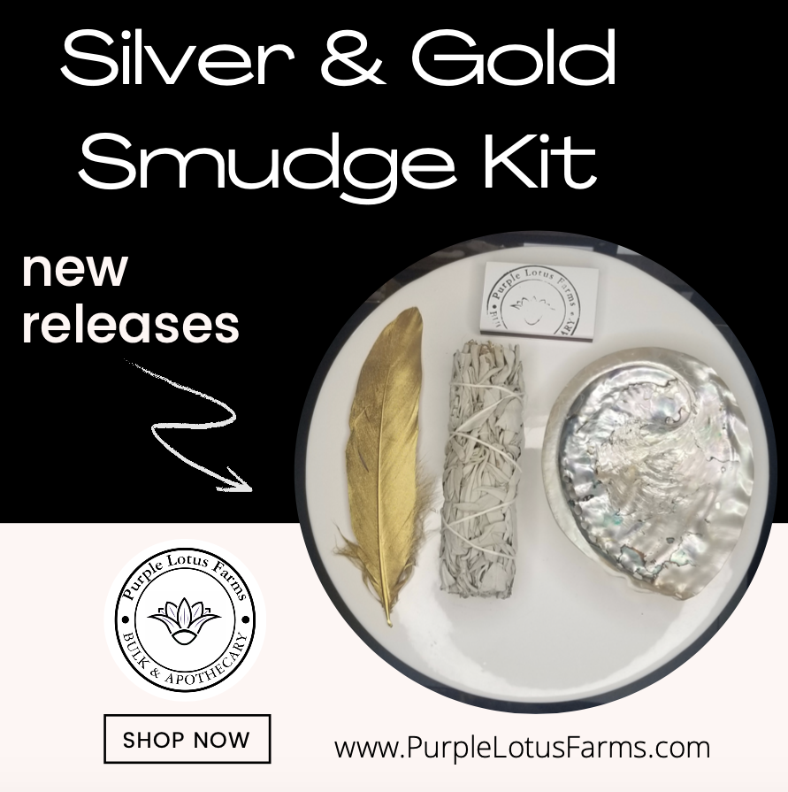 Silver & Gold Smudge Kit