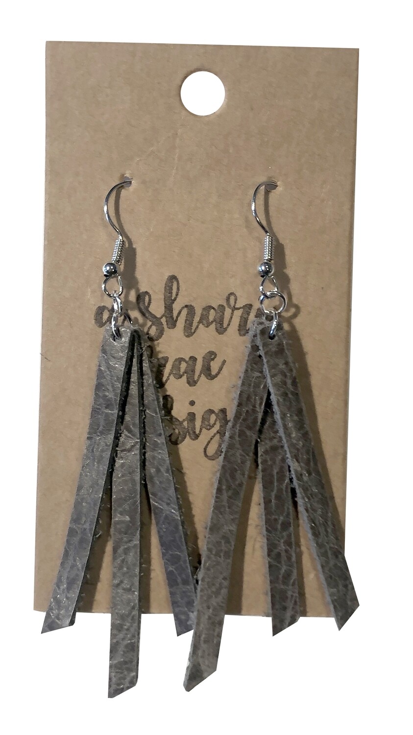 Triple Strands Leather Weathered Gray