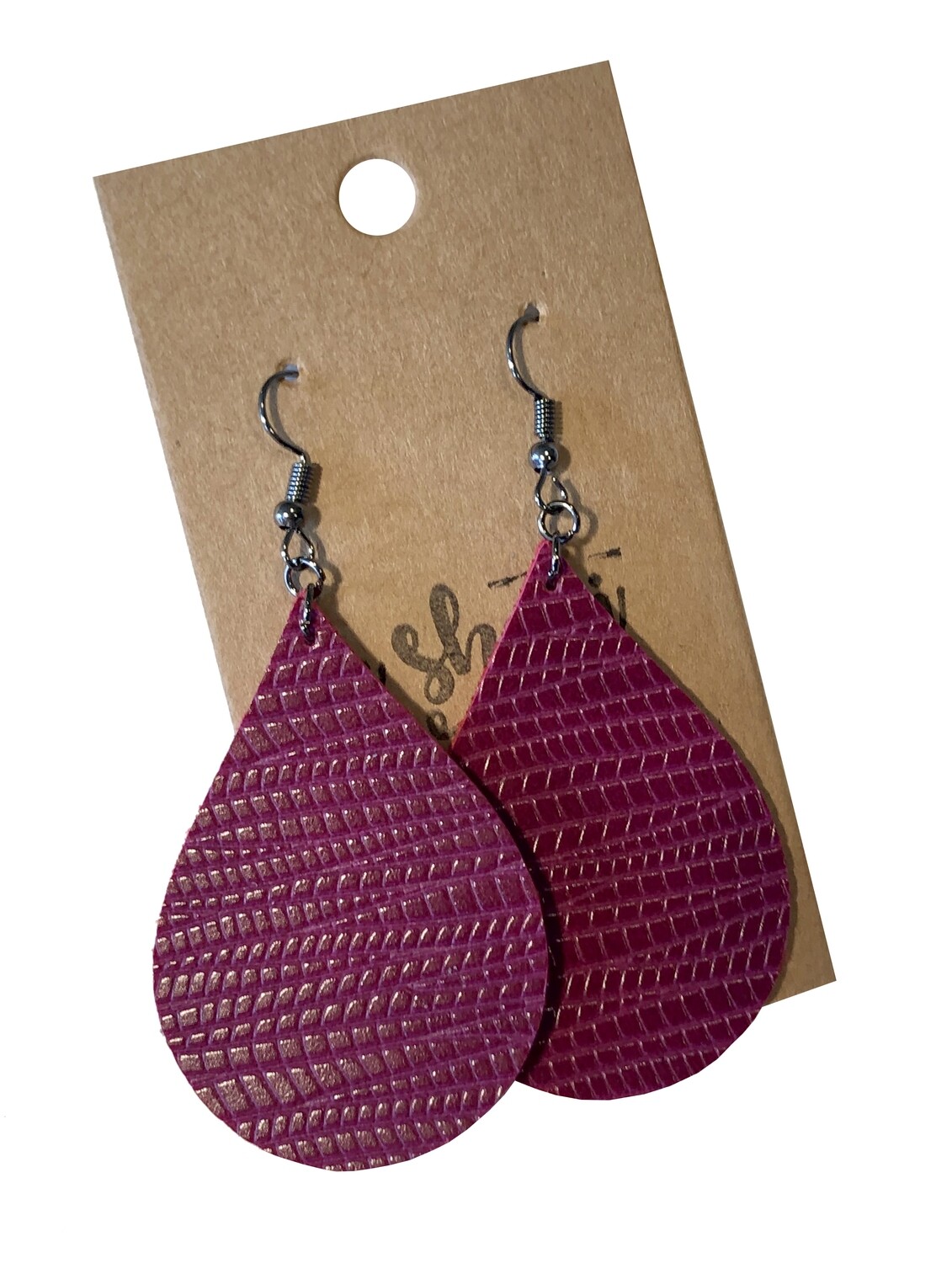 Burgundy on Red Tear Drops
