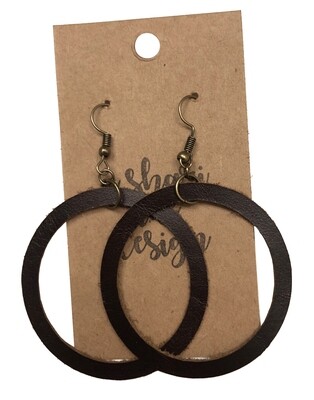 Circle Espresso Hoop Cutouts Large