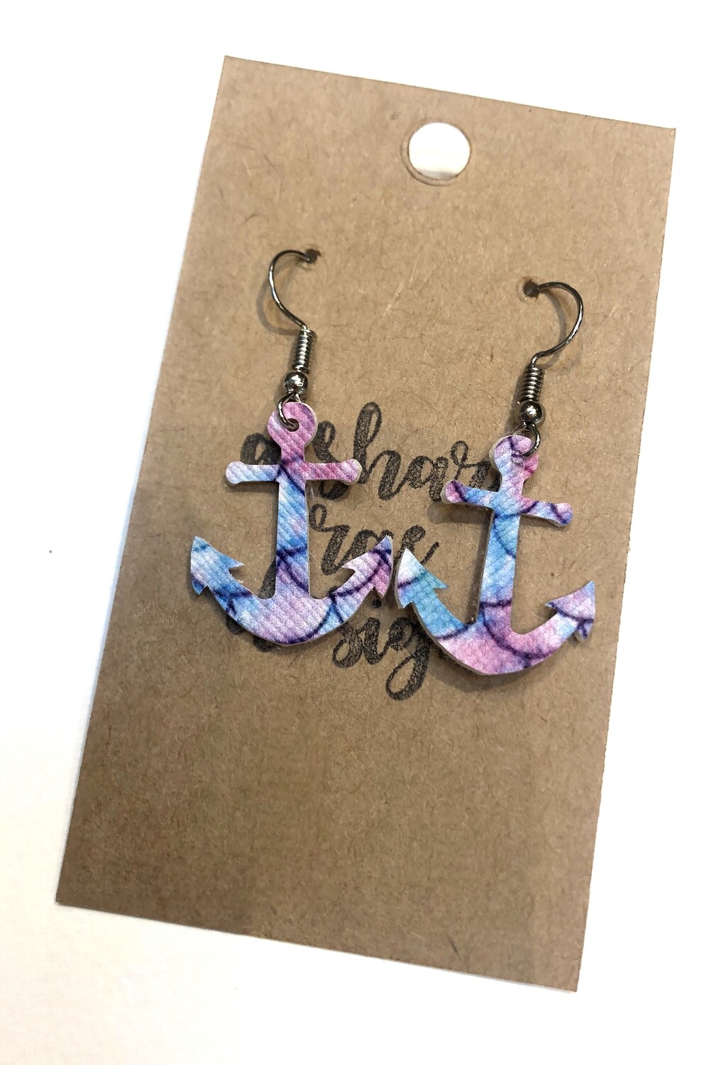 Anchor Mermaid Scales Purple