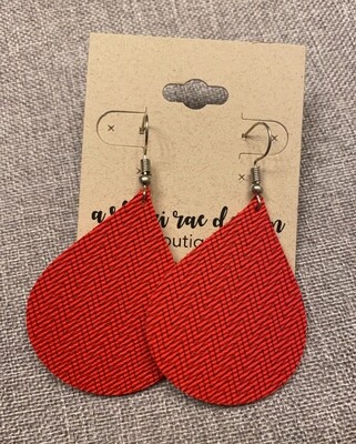 Red Chevron Tear Drops