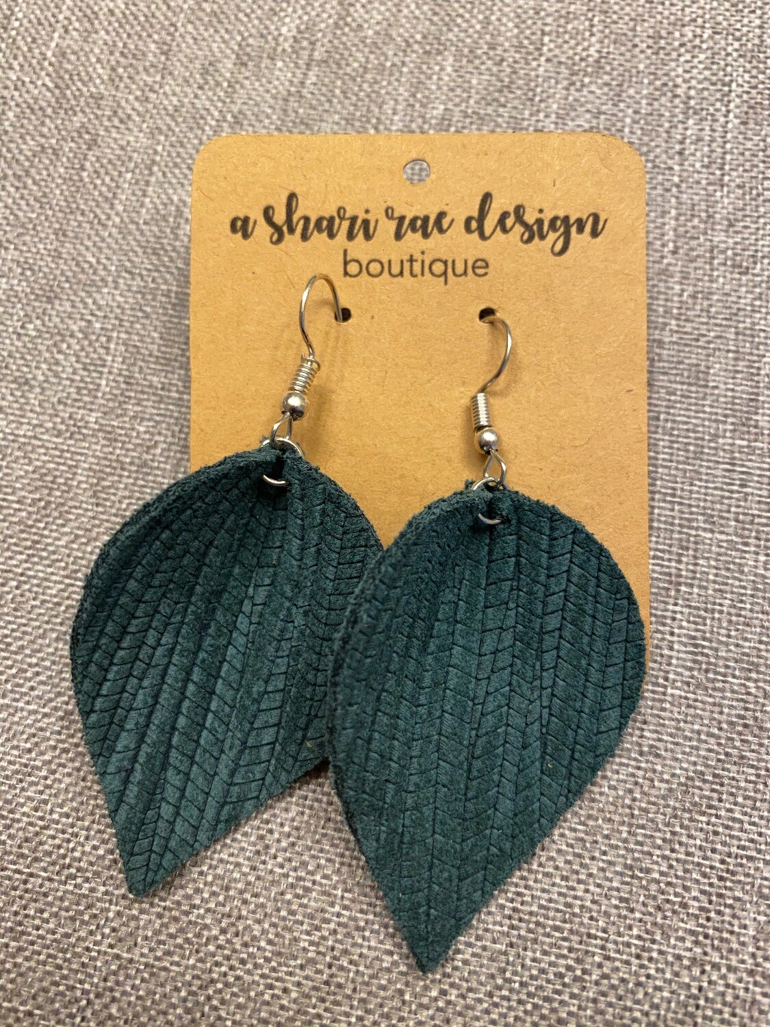 Teal Pinched Teardrops