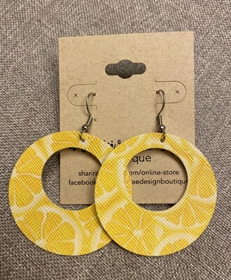 Lemon Wedge Circle Cutouts