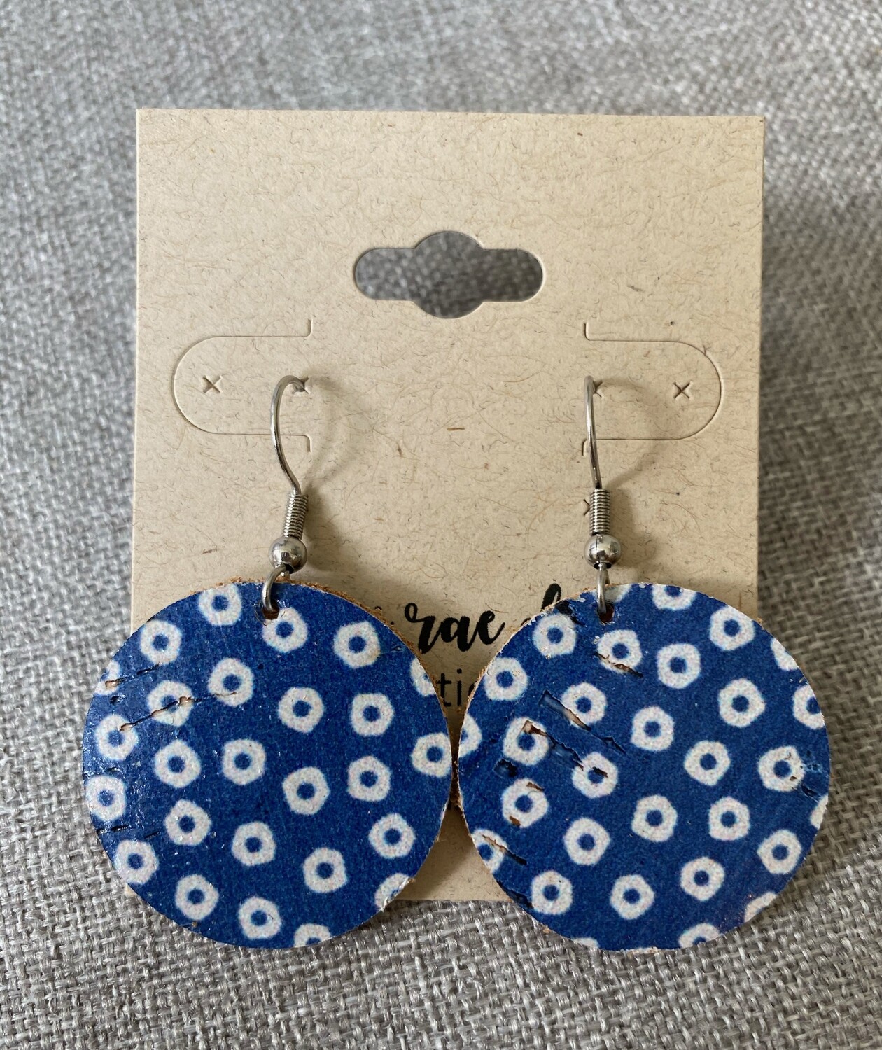 Blue &amp; White Spots Circles