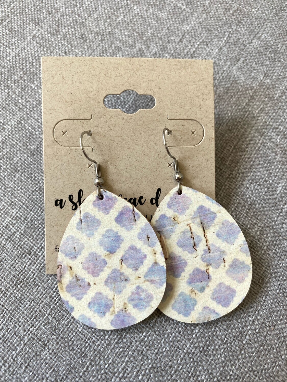 Periwinkle Diamond Drops Small
