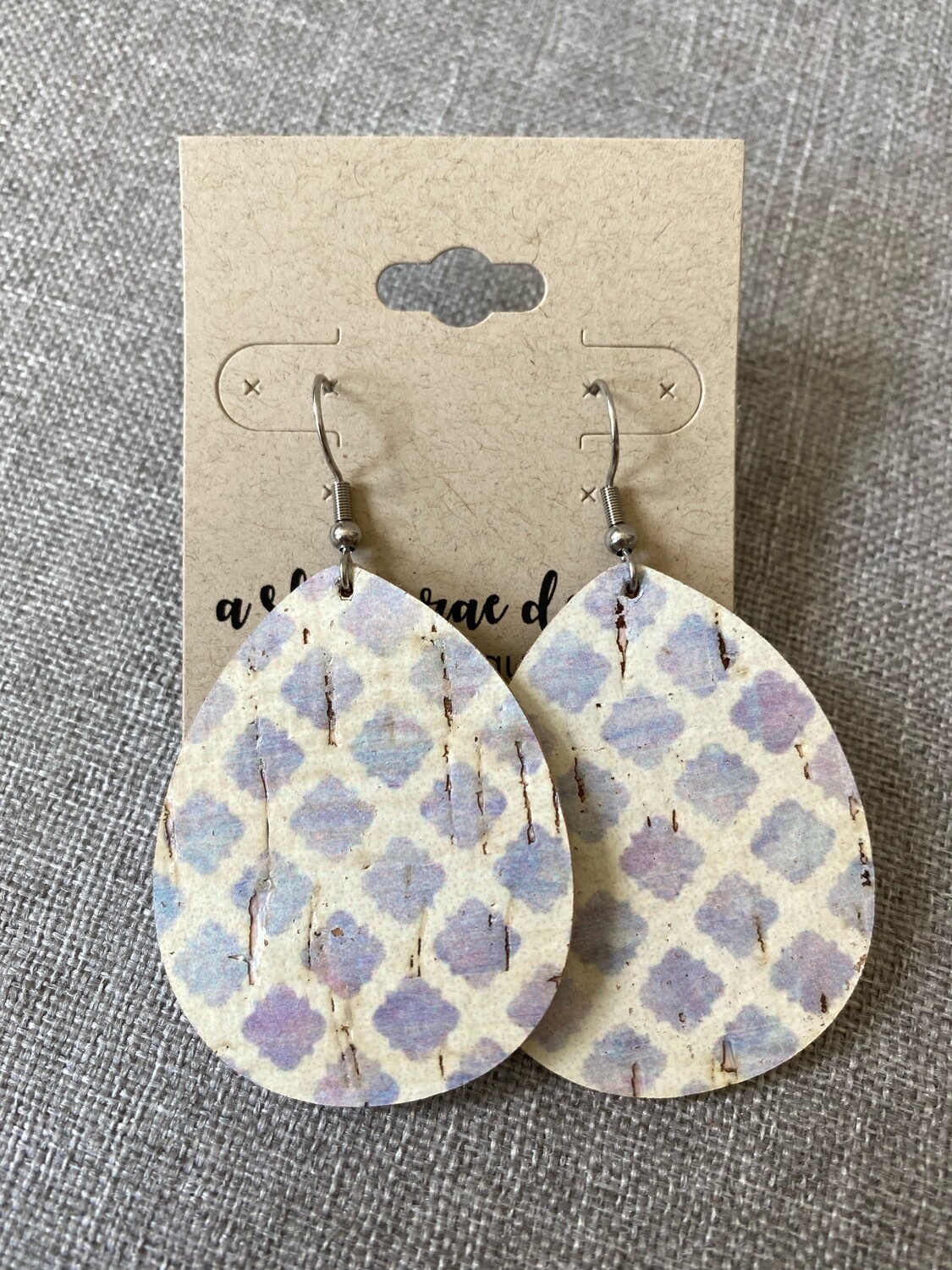 Periwinkle Diamond Drops Large
