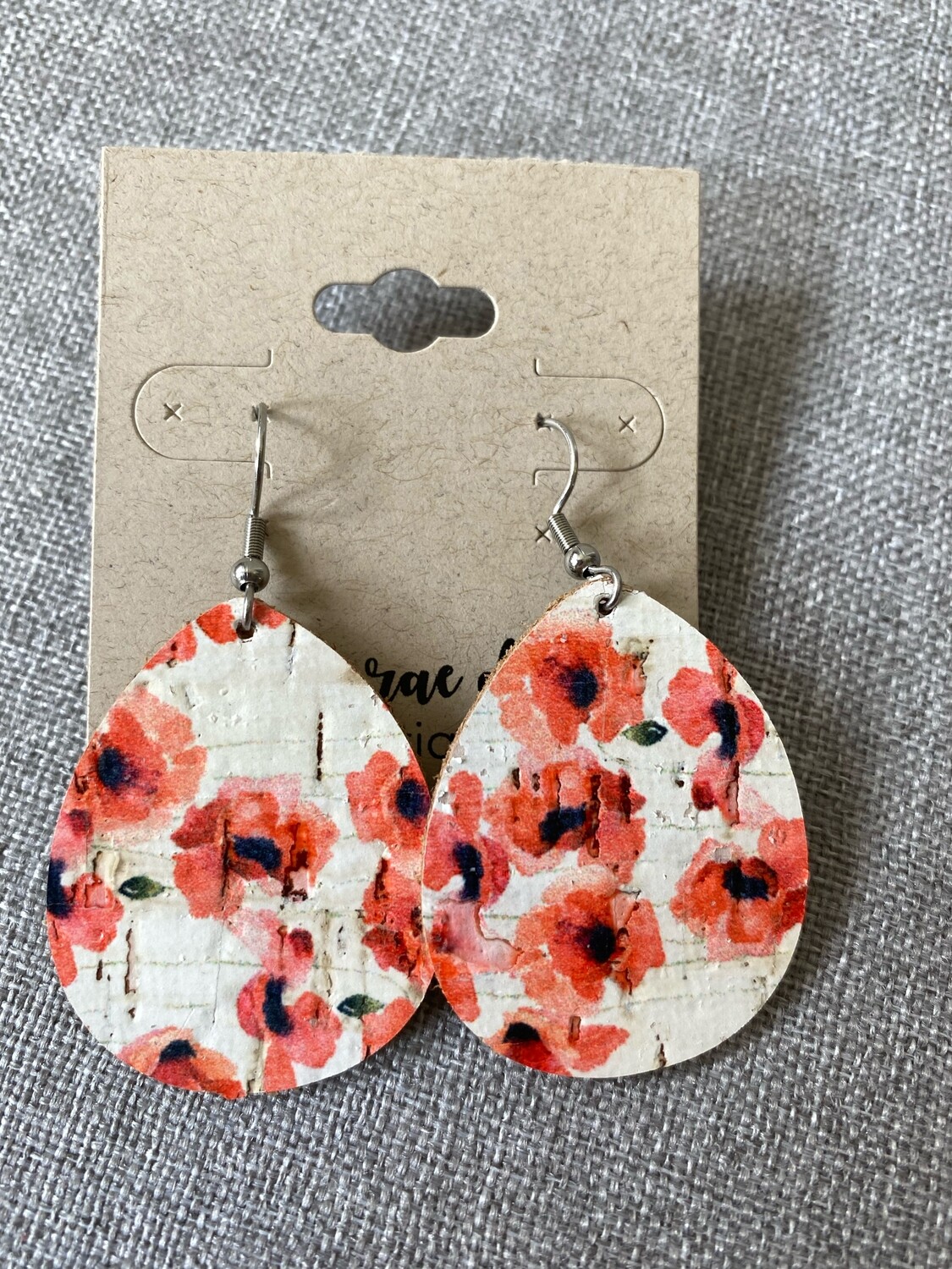 Red Poppy Drops Small