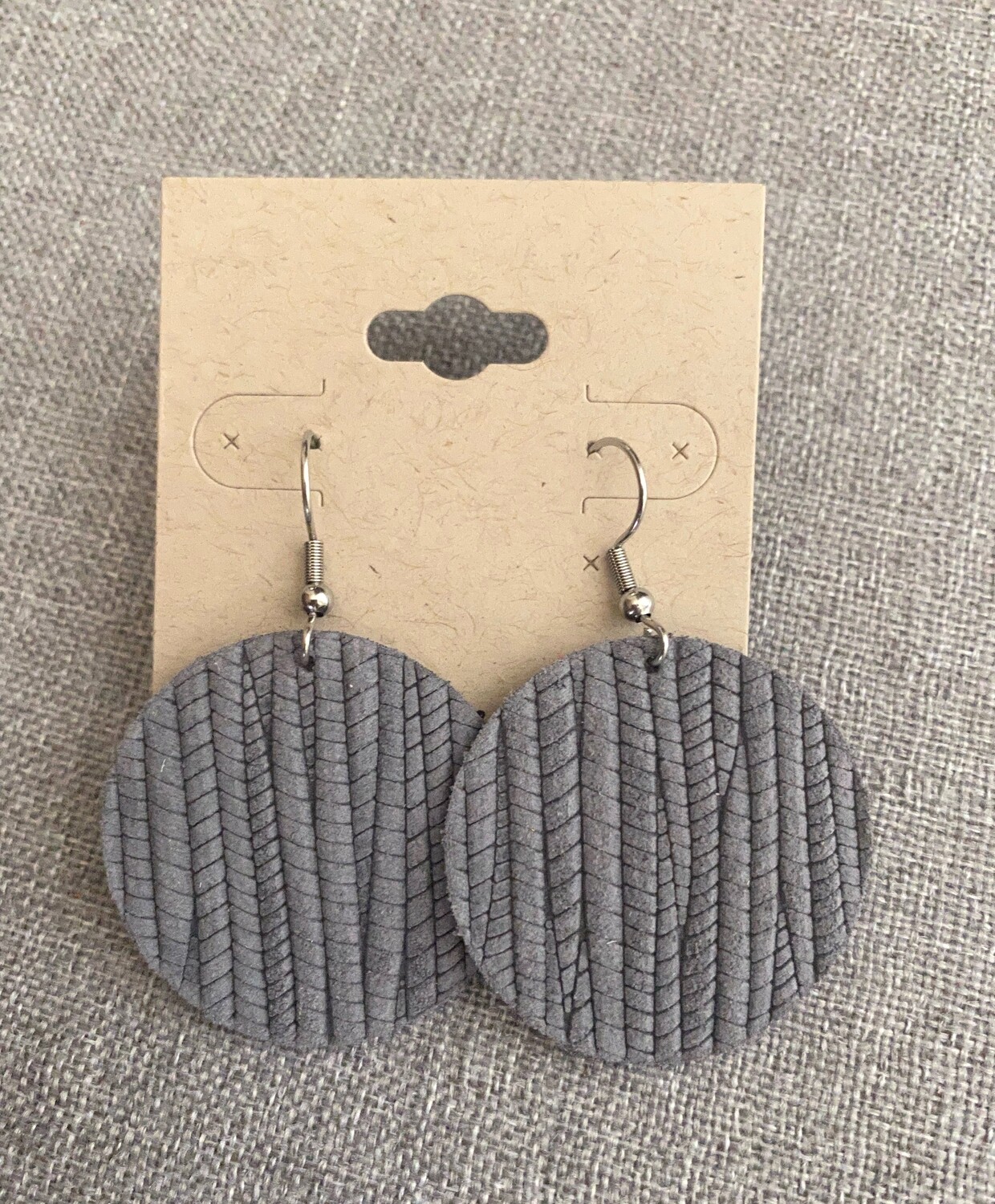 Gray Palm Leaf Circles