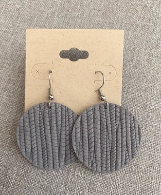 Gray Palm Leaf Circles