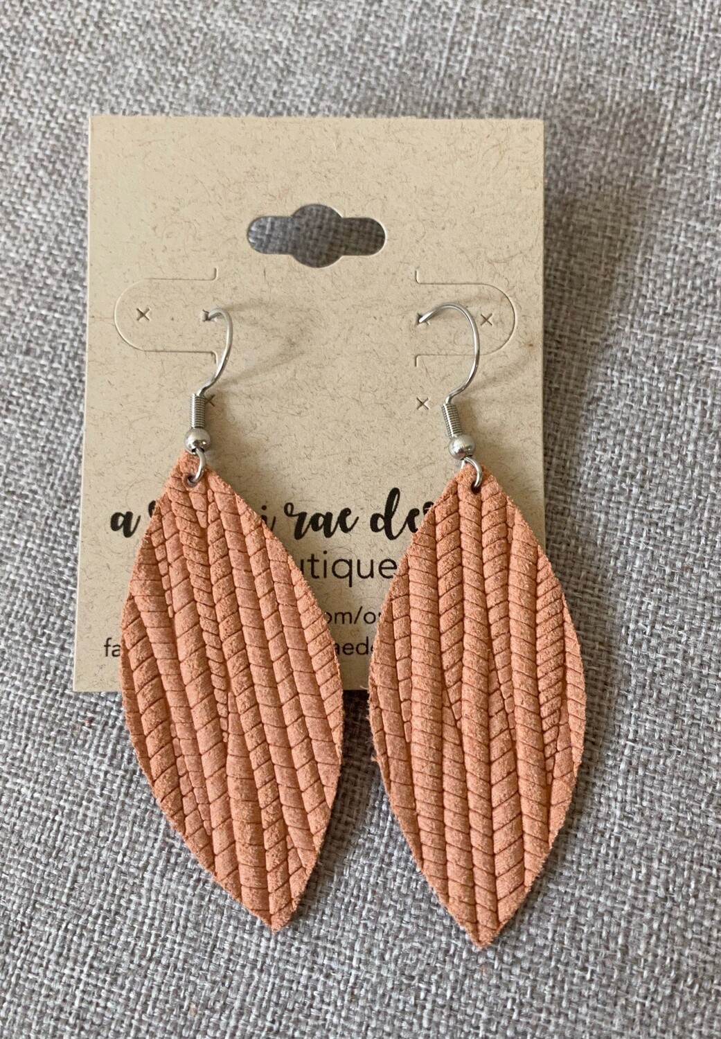 Peach Palm Leaf Narrow