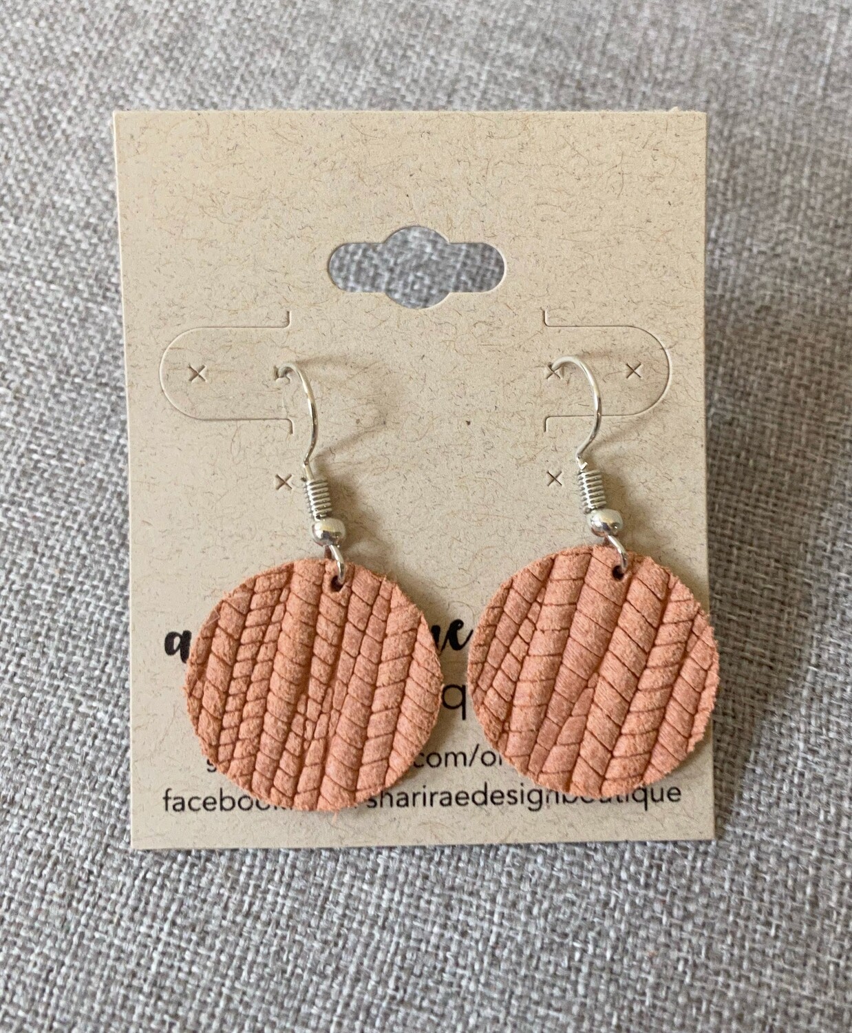 Peach Palm Circles Small