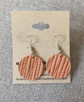 Peach Palm Circles Small