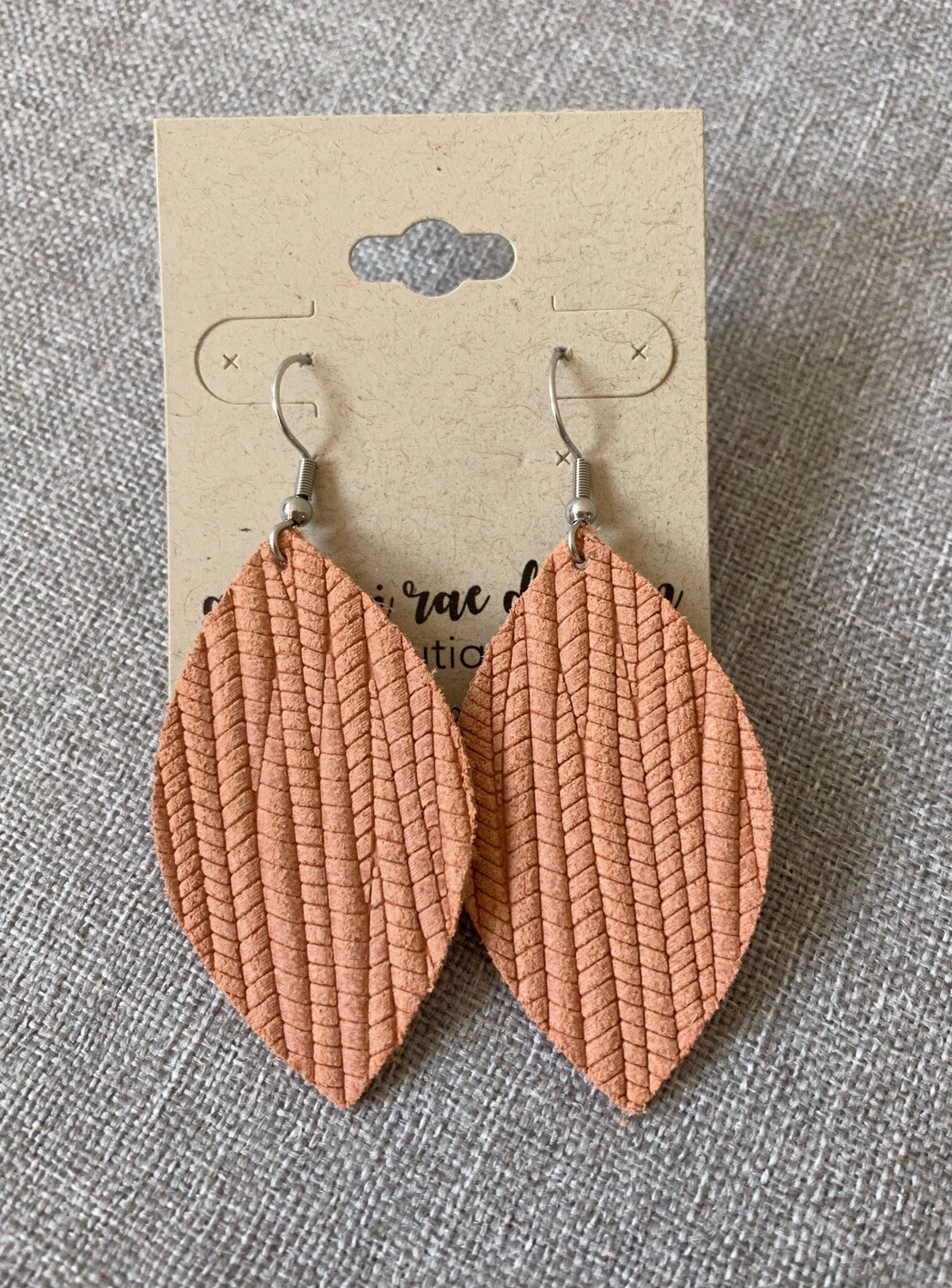 Peach Palm Leaf