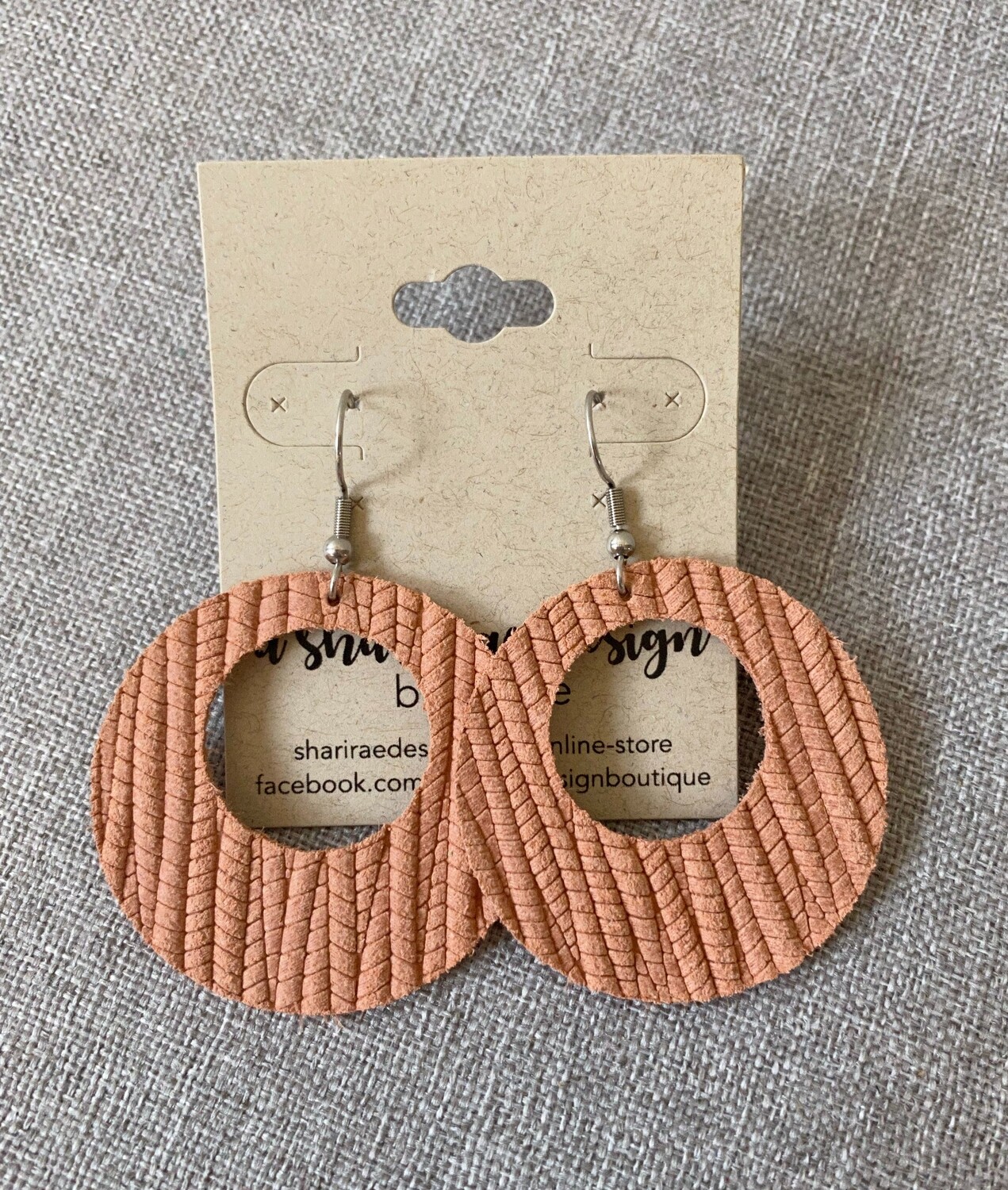 Peach Palm Circle Cutouts