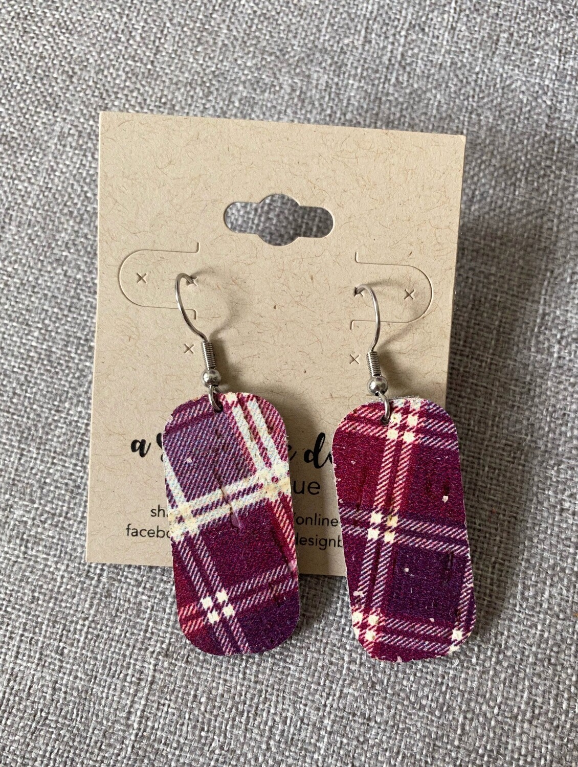 Cranberry Plaid Bars