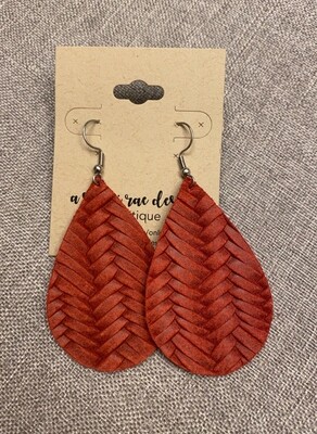 Holiday Red Braided Drops XL