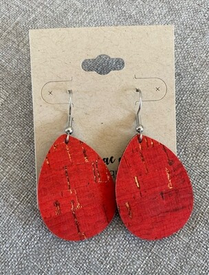 Red Gold Flecks Small Drops