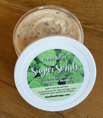 Fresh Mint Sugar Scrub 4 oz.